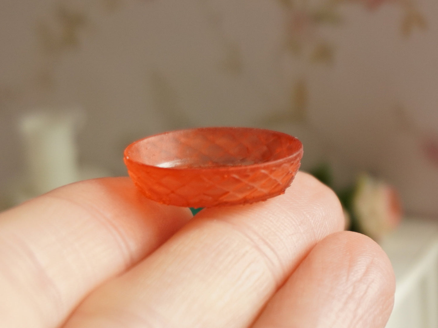 1:12 Scale Crystal-like Bowl | Dollhouse Miniature Kitchen Bowl | Miniature Kitchenware