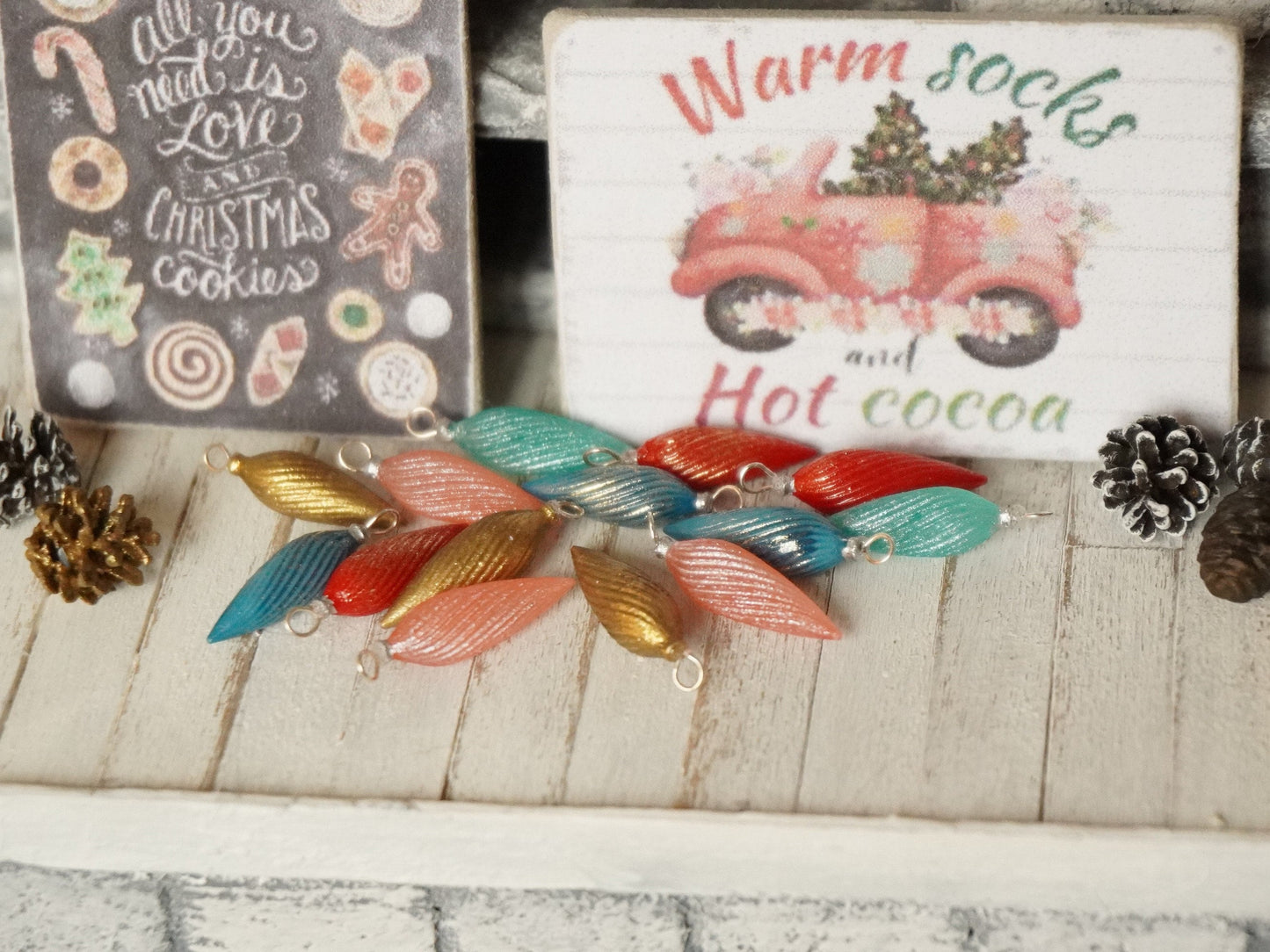 1:12 Scale Christmas Ornaments | Dollhouse Miniature Christmas Decor