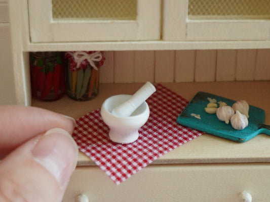 Dollhouse Miniature Mortar and Pestle | 1:12 Scale Kitchenware