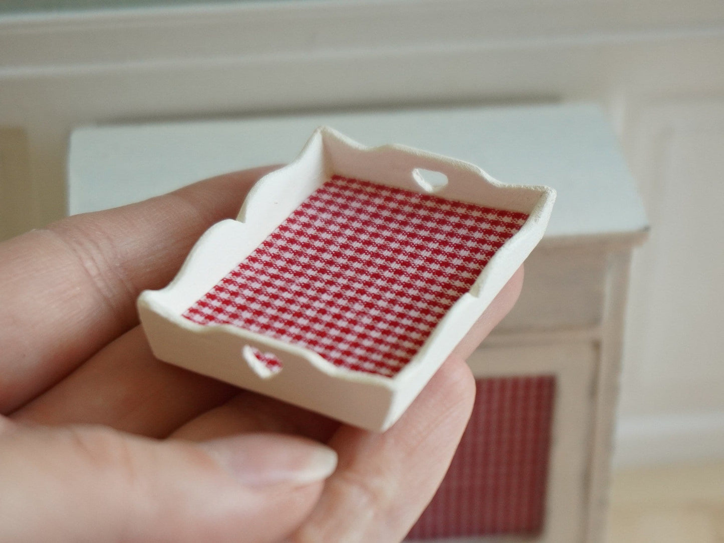 Miniature Breakfast Tray | 1:12 Scale Dollhouse Kitchen Accessories