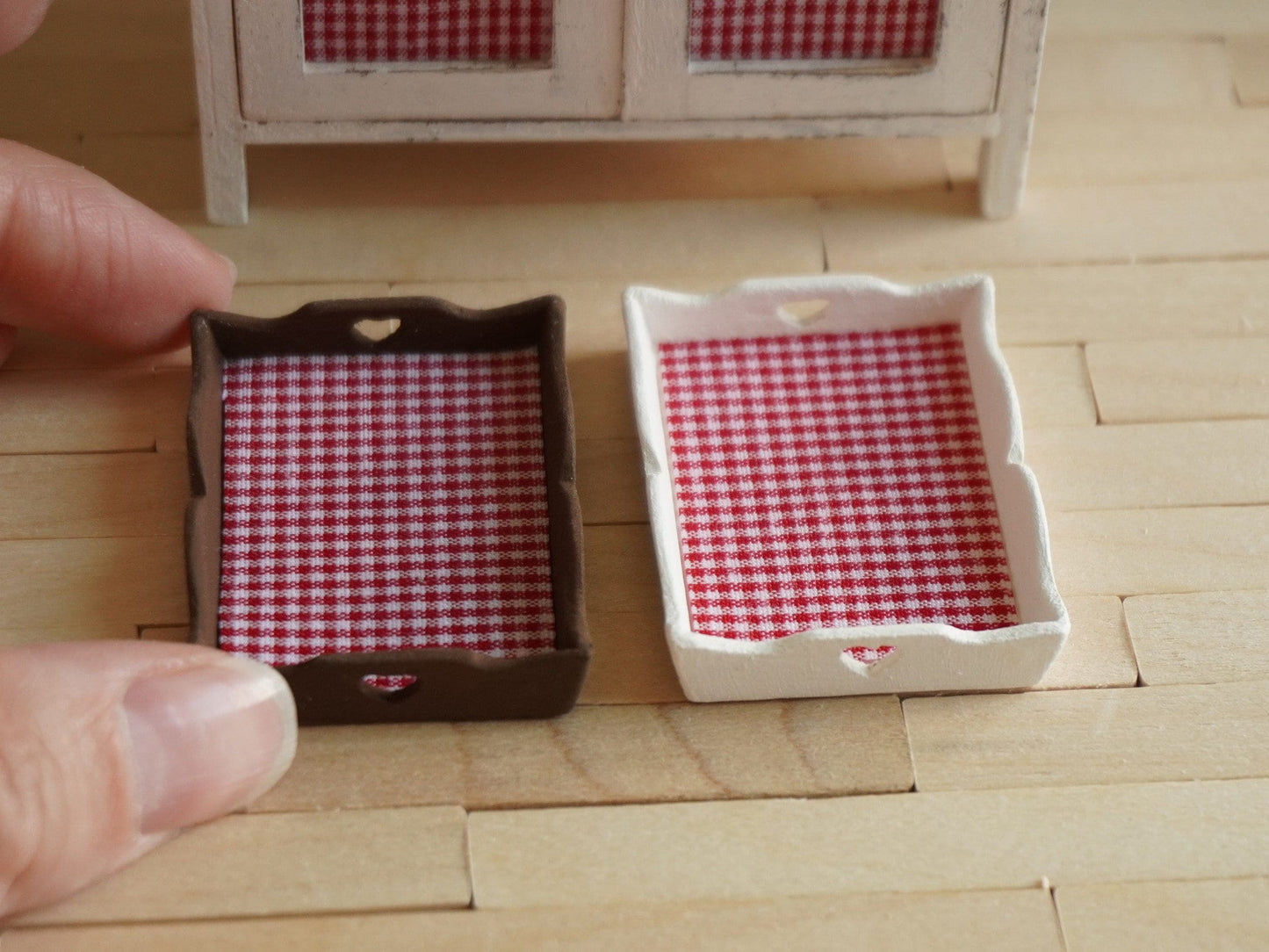 Miniature Breakfast Tray | 1:12 Scale Dollhouse Kitchen Accessories