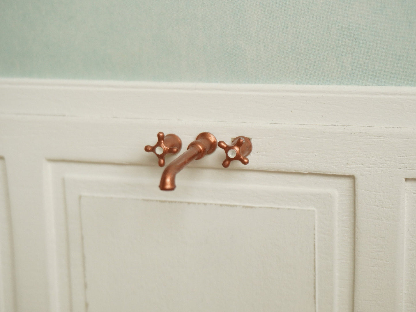 1:12 Scale Wall Mounted Faucet | Dollhouse Kitchen Bathroom Tap