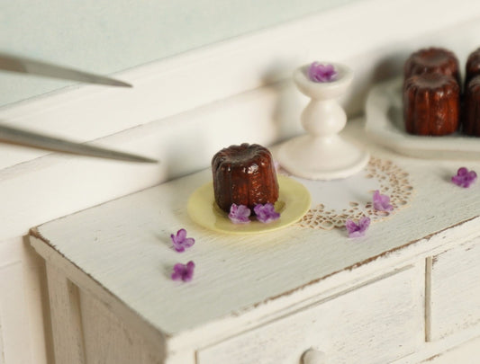 Dollhouse Miniature Canelé de Bordeaux | 1:12 Scale French Dessert