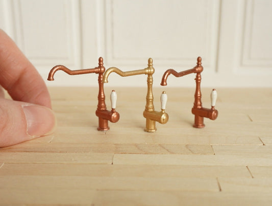 1:12 Scale Kitchen Faucet | Dollhouse Kitchen Tap