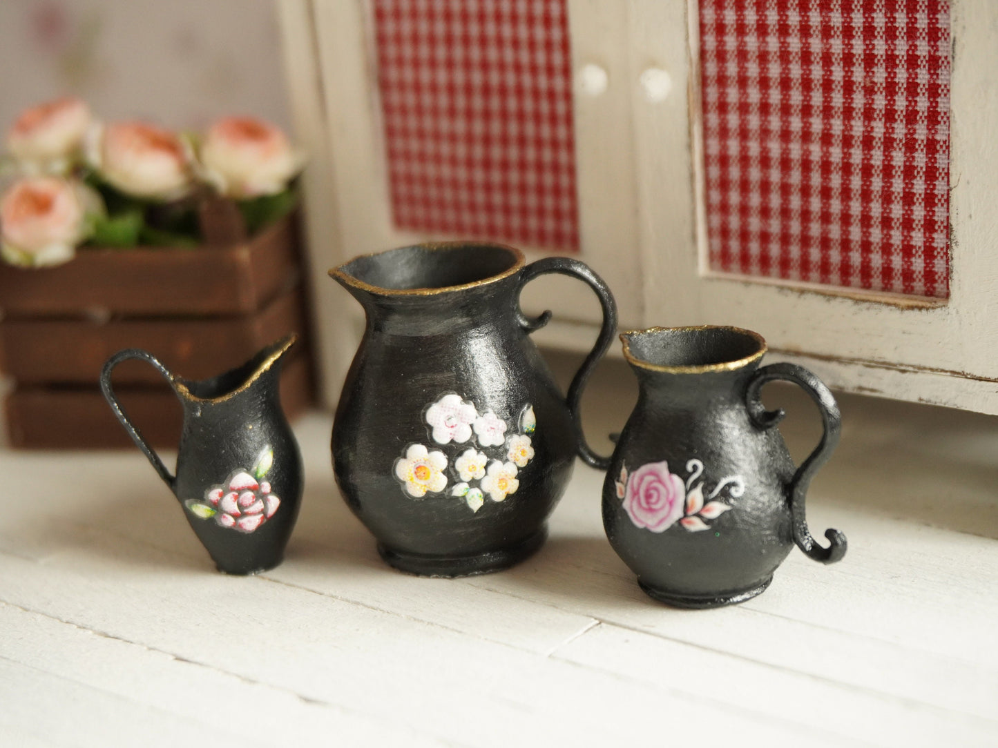 Dollhouse Miniature Water Jugs | 1:12 Scale Dollhouse Decor