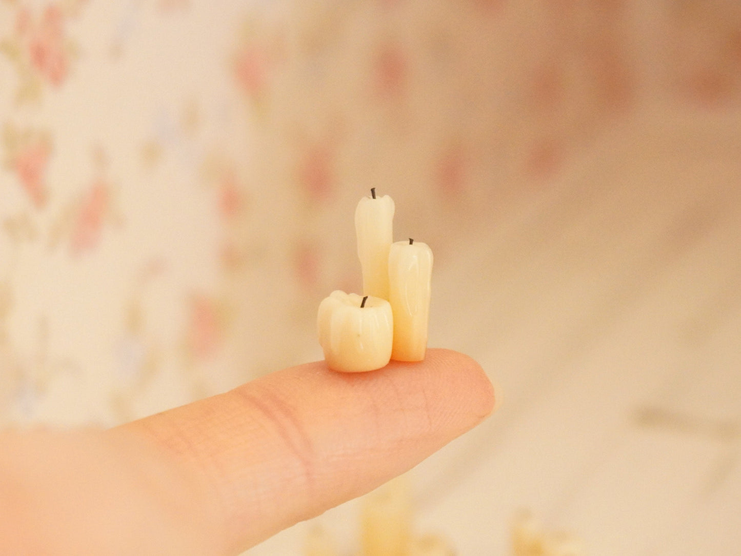 Miniature Dripping Candles | 1:12 Scale Dollhouse Halloween Decor | Fairy Tale Miniatures