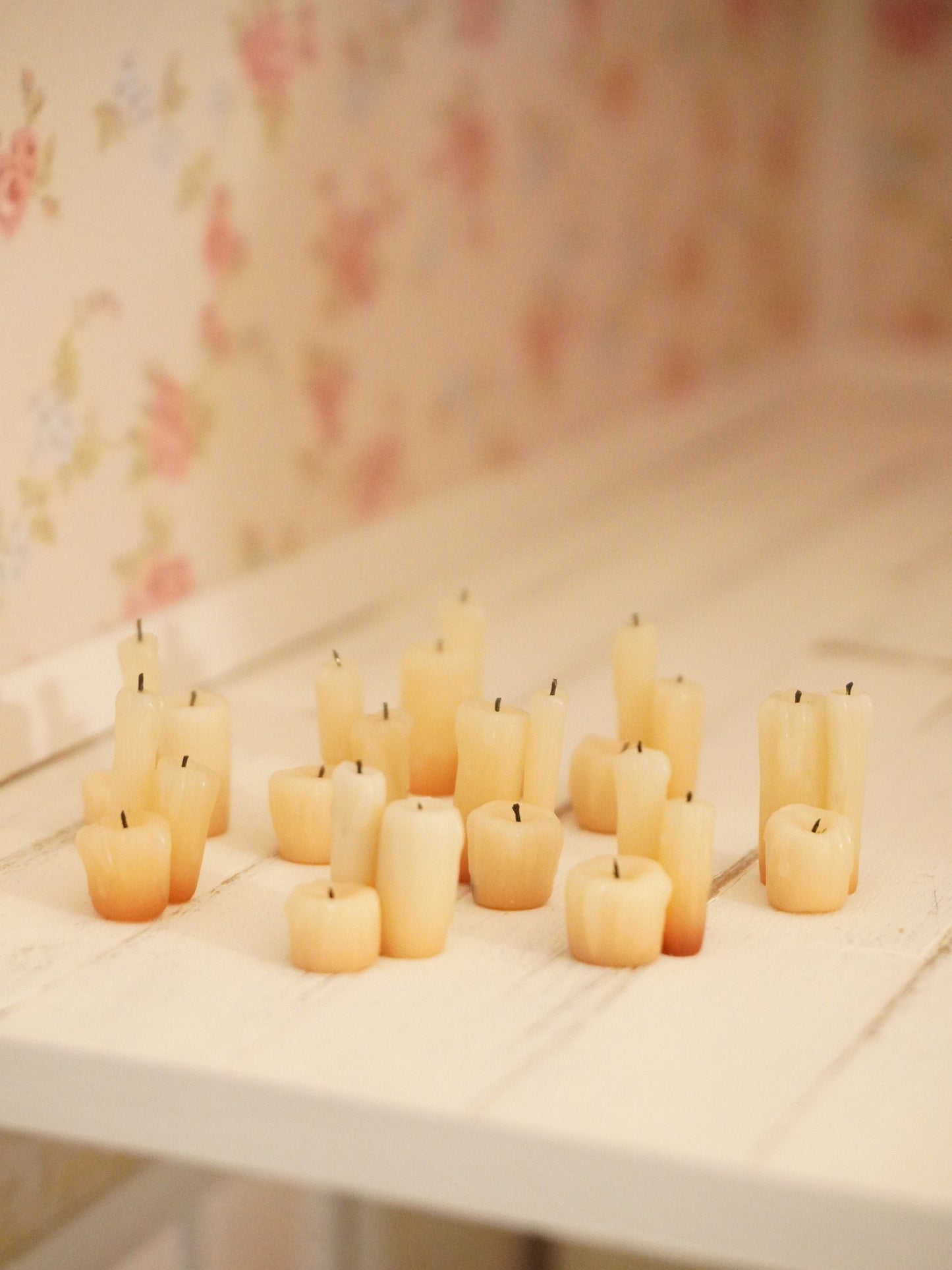 Miniature Dripping Candles | 1:12 Scale Dollhouse Halloween Decor | Fairy Tale Miniatures