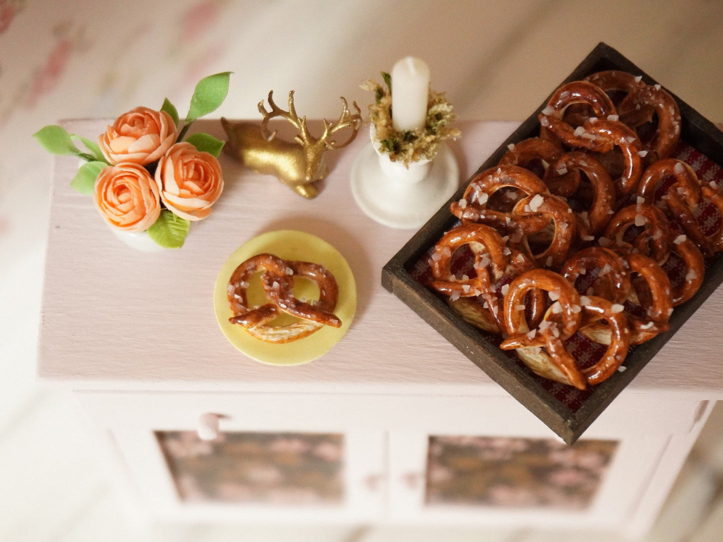 1:12 Scale Miniature Pretzel | Dollhouse Bakery Food