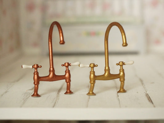 1:12 Scale Kitchen Faucet | Dollhouse Kitchen Tap2