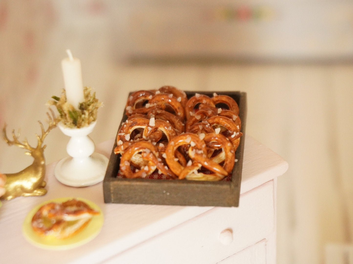 1:12 Scale Miniature Pretzel | Dollhouse Bakery Food