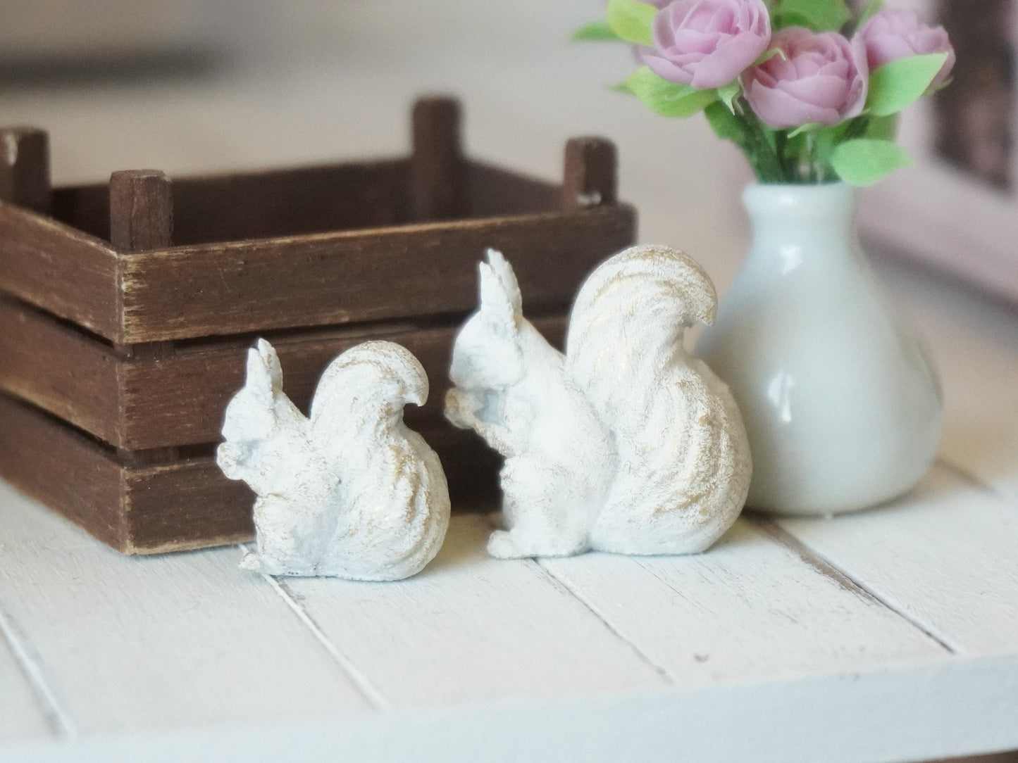 1:12 Scale Decor Squirrel Figurine | Dollhouse Miniatures 3D Printed