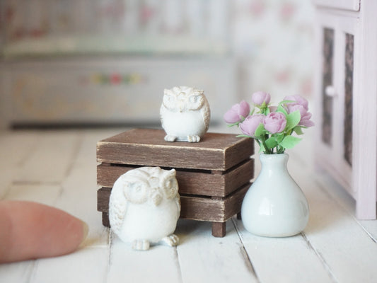 1:12 Scale Decor Owl Figurine | Dollhouse Miniatures 3D Printed