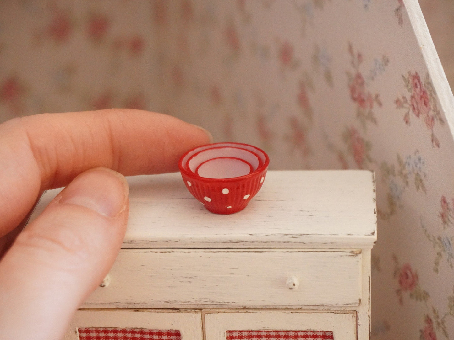 1:12 Scale Nesting Bowls | Dollhouse Miniature Kitchenware