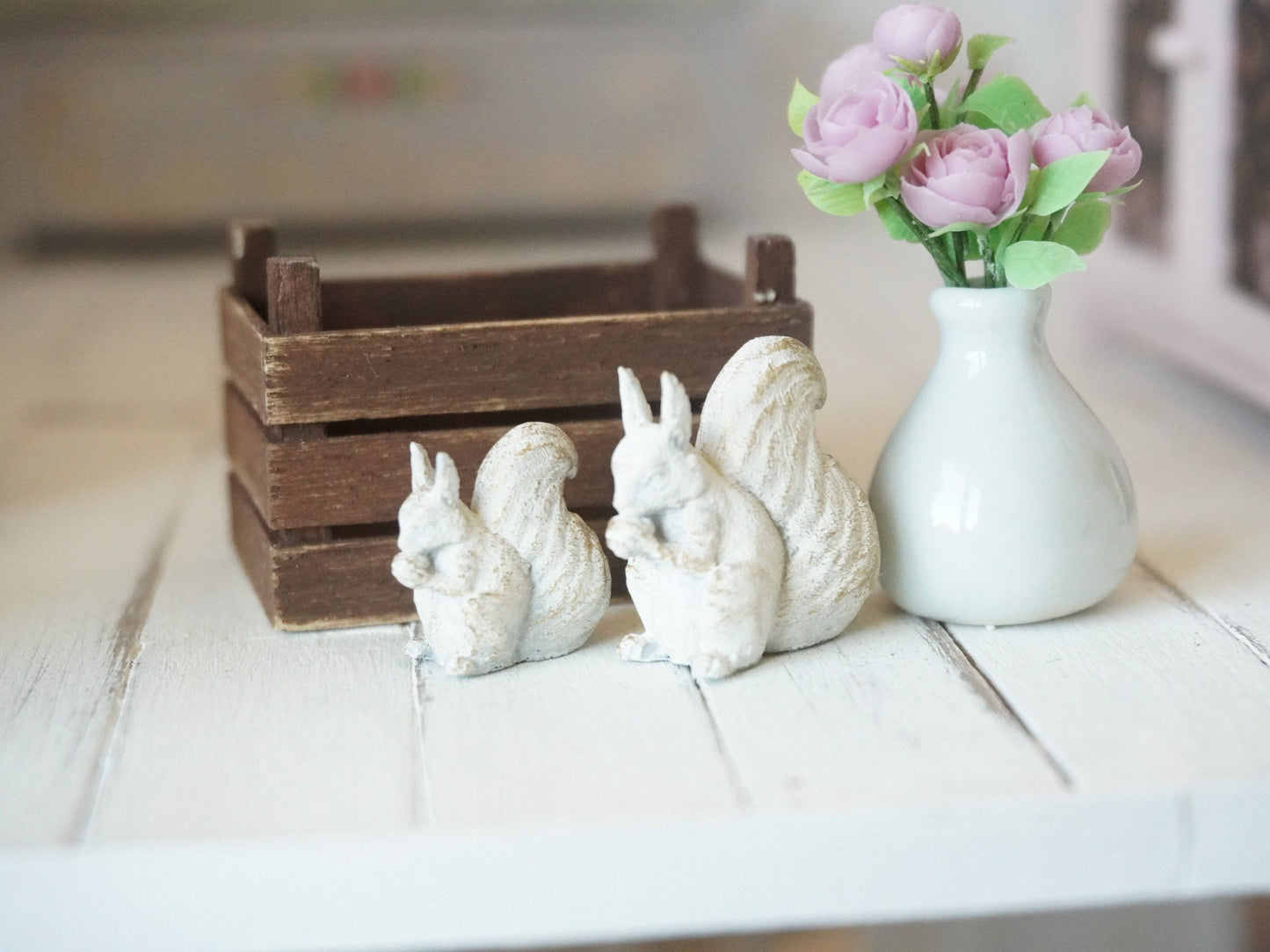 1:12 Scale Decor Squirrel Figurine | Dollhouse Miniatures 3D Printed