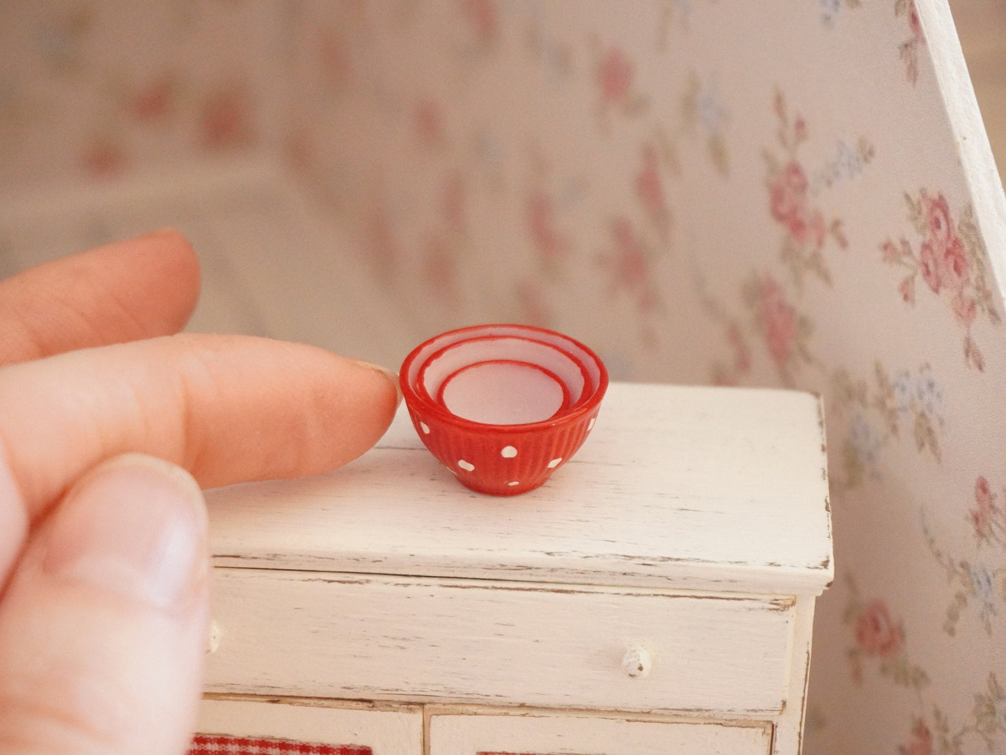 1:12 Scale Nesting Bowls | Dollhouse Miniature Kitchenware