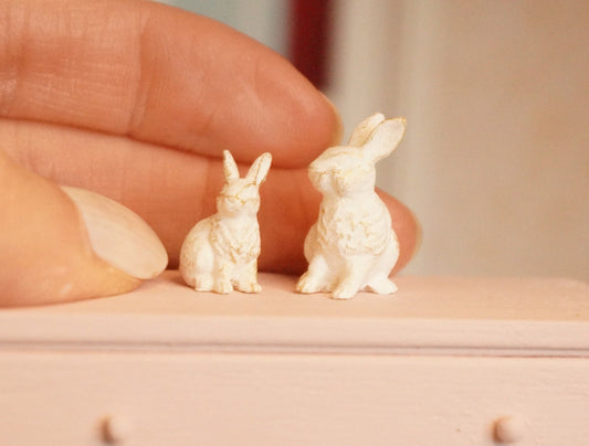 1:12 Scale Decor Bunny Rabbit Figurine | Dollhouse Miniatures 3D Printed